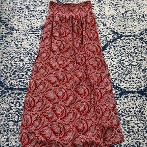 Abercrombie & Fitch multi-colored maxi skirt